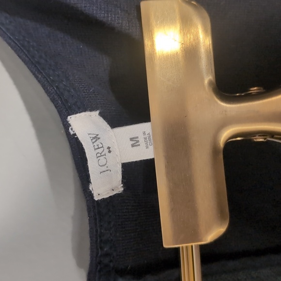 J. Crew Black Peplum Sleeveless Cotton Top - Picture 2 of 6